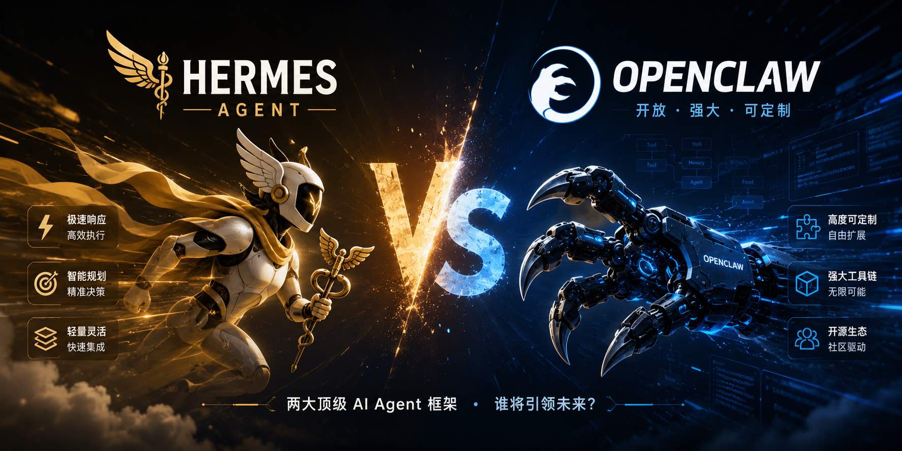 Hermes Agent vs OpenClaw：2026 年两个最火开源 AI Agent 的终极对比
