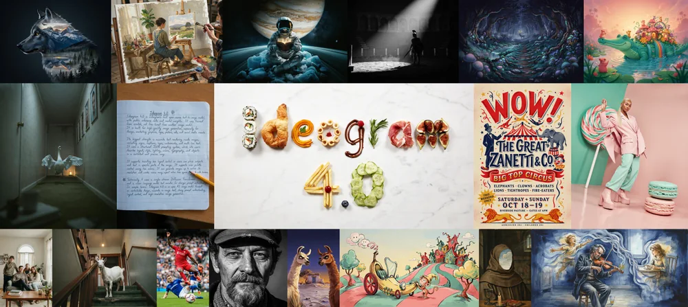 Ideogram 4 正式开源：不输 GPT-Image 与 Midjourney 的 9.3B 图像模型，支持本地部署！